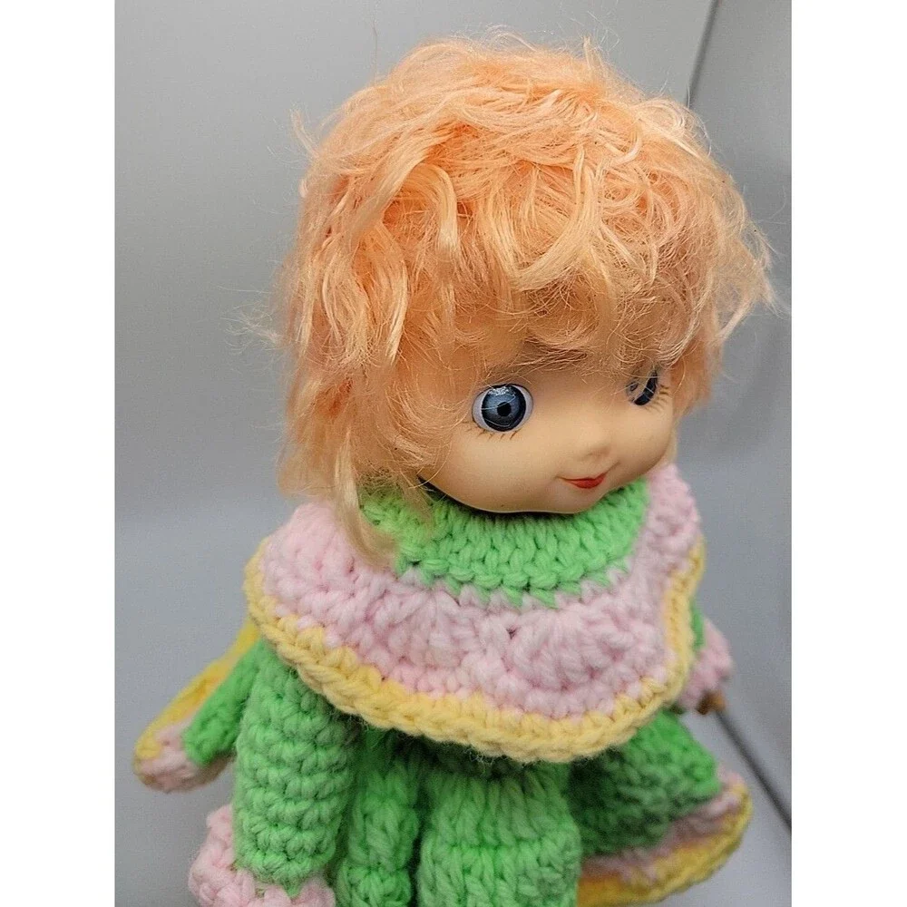Hand Made Strawberry Shortcake Crocheted Doll Bubble Gum 12